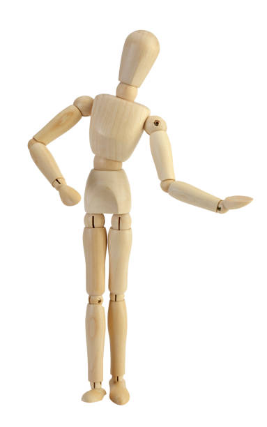 istock Wooden Mannequin with clipping path 866455826