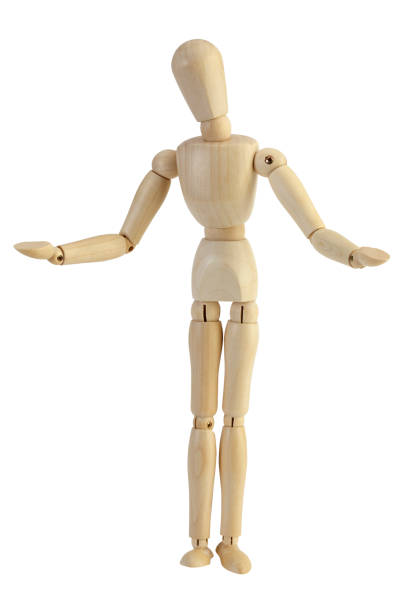 istock Wooden Mannequin with clipping path 866455834