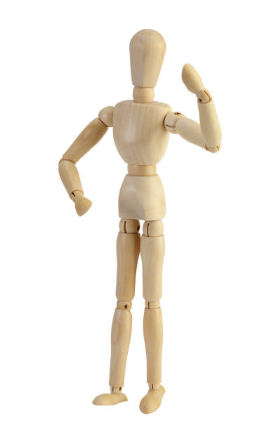 istock Wooden Mannequin with clipping path 866455836