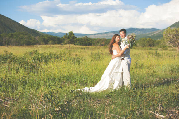 istock Colorado Summer Wedding Series Redhead Bride 866456912
