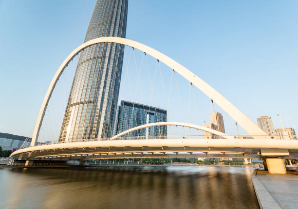 istock Tianjin city waterfront downtown skyline,China 866462326