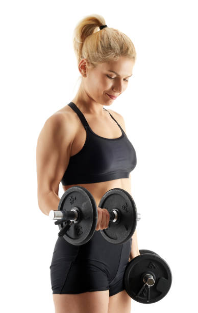 istock Fitness girl doing biceps curl 866468148