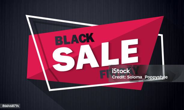 Black Friday Sale Inscription Design Template Black Friday Banner Special Offer Vector Illustration Eps10 Stock Illustration - Download Image Now
