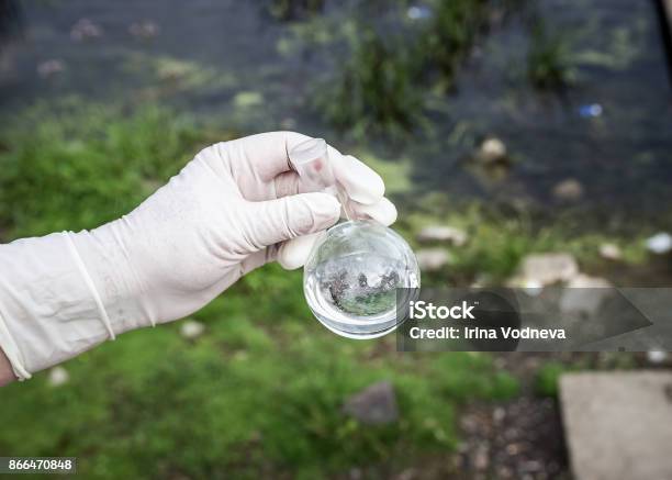Samples Of Water From The River Water Intake Water Abstraction Water Diversion Stock Photo - Download Image Now