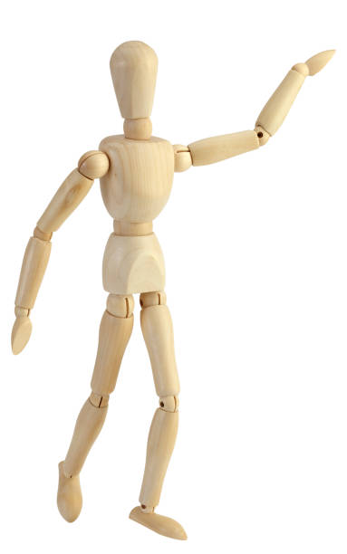 istock Wooden Mannequin with clipping path 866471620