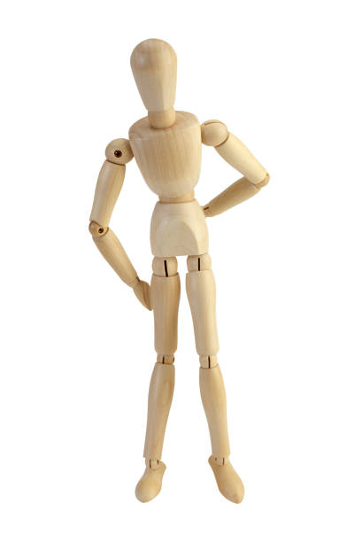 istock Wooden Mannequin with clipping path 866471660