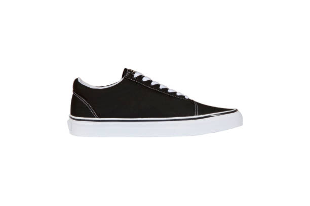 istock Black White Sneakers isolated on White Background 866481698