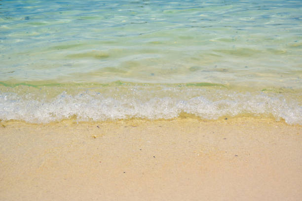 istock Soft sea wave on the sand beach at Samui island in Thailand 866482520