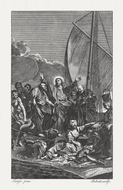istock The Miraculous draught of Fishes (John 21, 6), published 1774 866497950