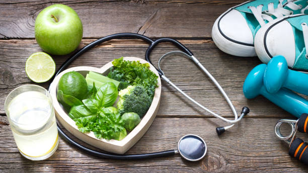 緑のダイエットは、健康的なライフ スタイルのコンセプトのスポーツ - cooking food lifestyles green ストックフォトと画像
