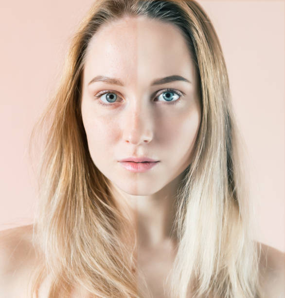 istock Beautiful woman with blue eyes. 866498756