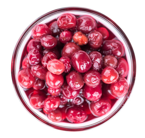 istock Some Canned Cranberries isolated on white (selective focus) 866502214
