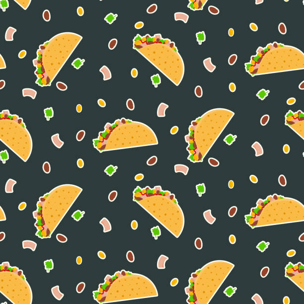 Taco Background Frame 4,300+ Taco Background Stock Illustrations, Royalty-Free Vector ...
