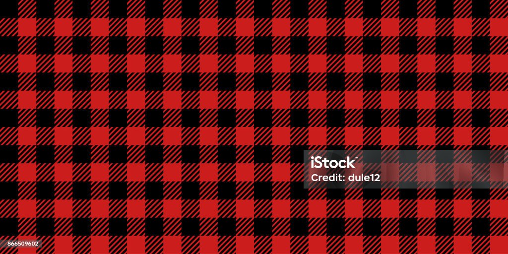 Lumberjack Seamless Pattern In Red And White Lumberjack seamless background pattern design in red and white. Plaid stock vector