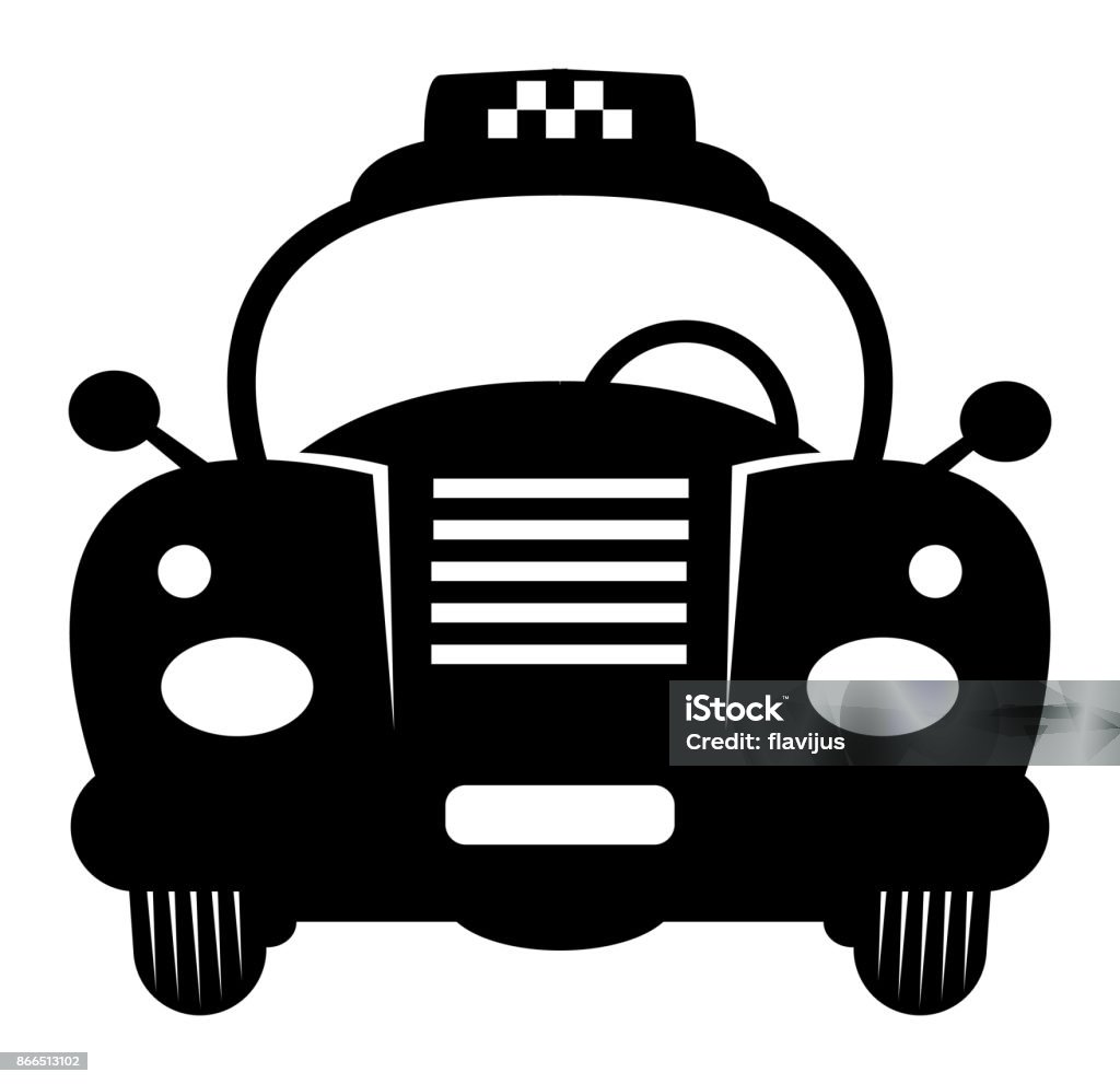 Kartun Mobil Retro Vintage Ilustrasi Stok - Unduh Gambar Sekarang