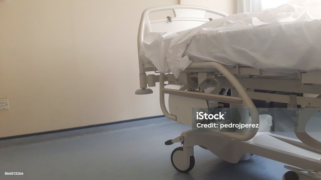 hospital bed bed in an hospital Hospital Stock Photo