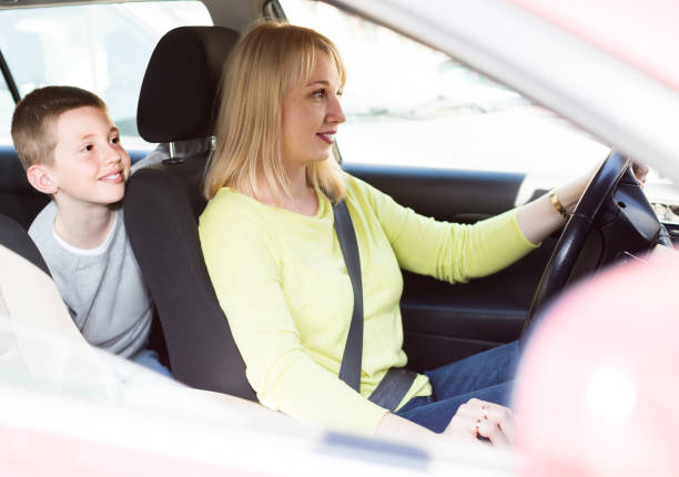 istock mother and son taking car ride during sightseeing tour 866515234
