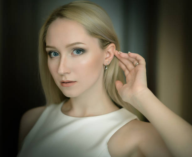 istock Young woman with blue eyes. 866515518