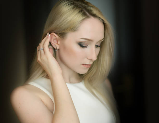 istock Young woman with blue eyes. 866517784