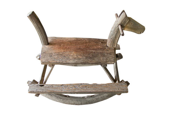 istock Wood rocking horse vintage with clipping path 866518422