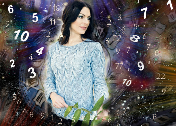 istock Woman ,Numerology and Universe 866520670