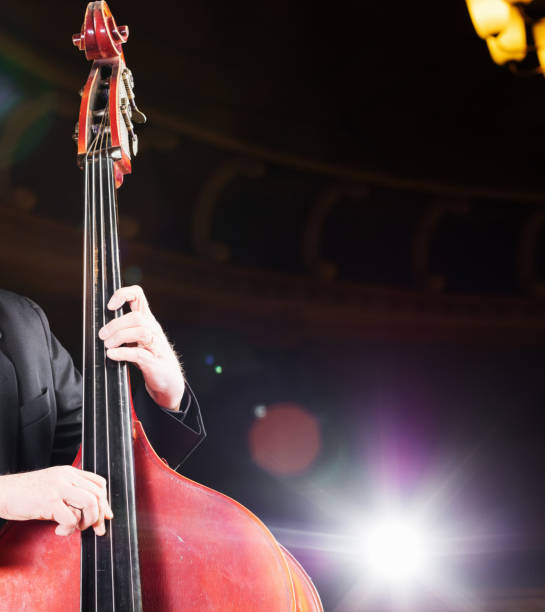 istock Cello player of a jazz band 866527258