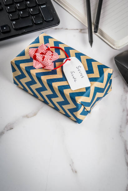 istock Office Christmas concept, secret Santa 866534874