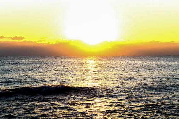 istock Sun rise over the sea in new year 866539838