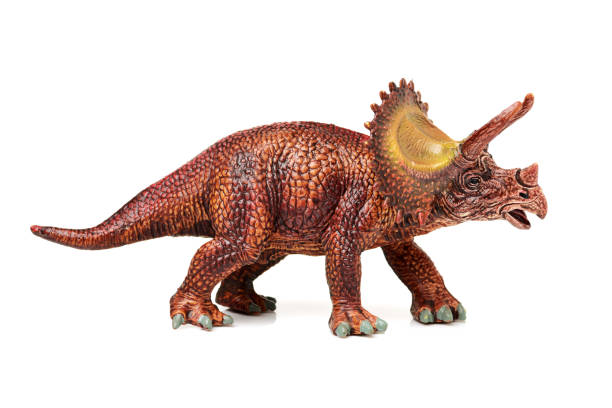 istock Dinosaur toys on white background 866544226