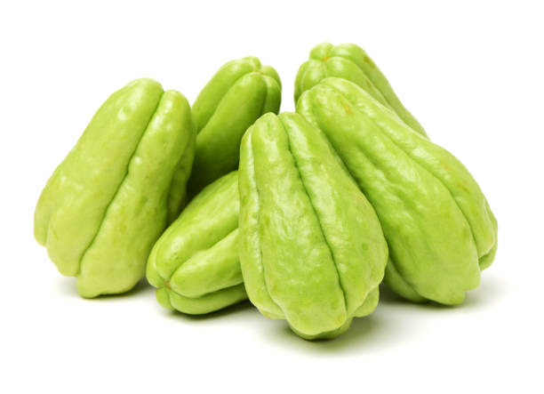 istock Fresh chayote isolated on white background 866547696