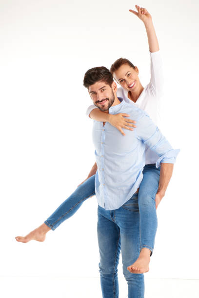 istock Young couple having fun together 866547756