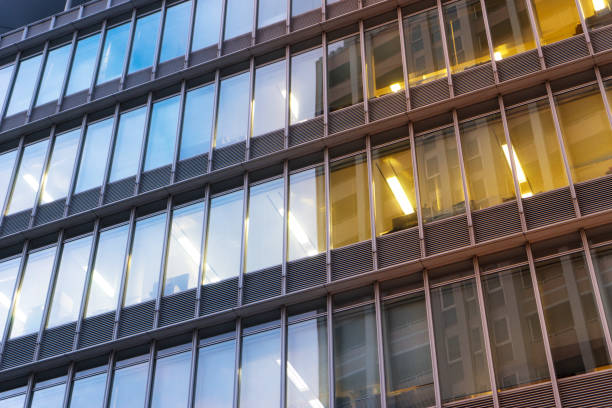 istock glass wall of modern building 866548646