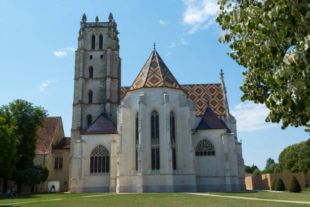 abadia real brou em bourg-en-bresse, frança - bresse - fotografias e filmes do acervo