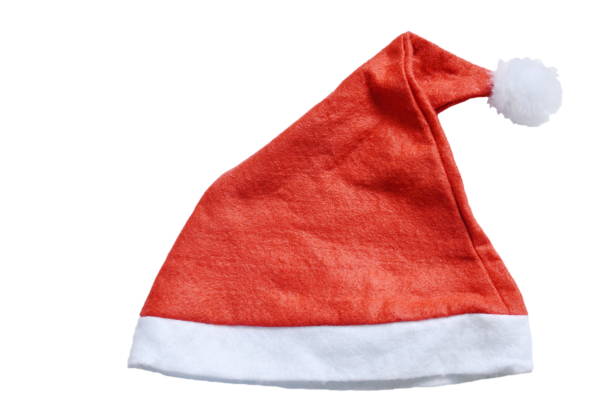 istock Santa Claus hat on white background 866555864