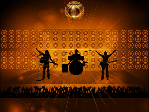 Live Band Graphics 110+ Live Band Silhouette Stock Illustrations, Royalty-Free Vector ...