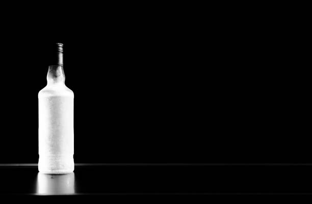 istock Luxury frozen vodka bottle 866559670