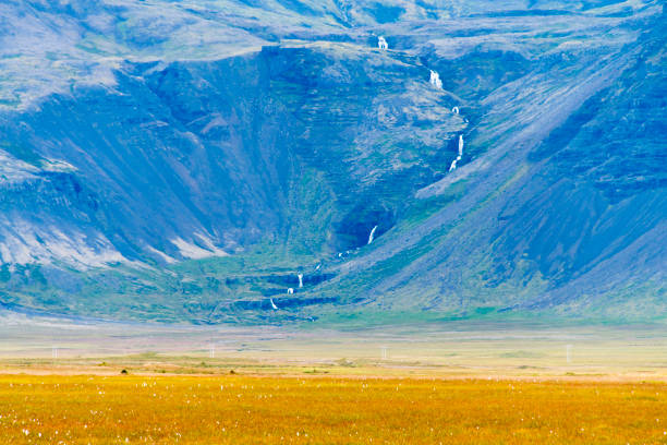 In Iceland there are thousands of waterfalls. These are a few of them seen during a cold day in the summer.