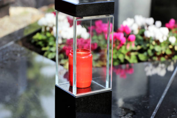 All saints´ day, candle, cemetery