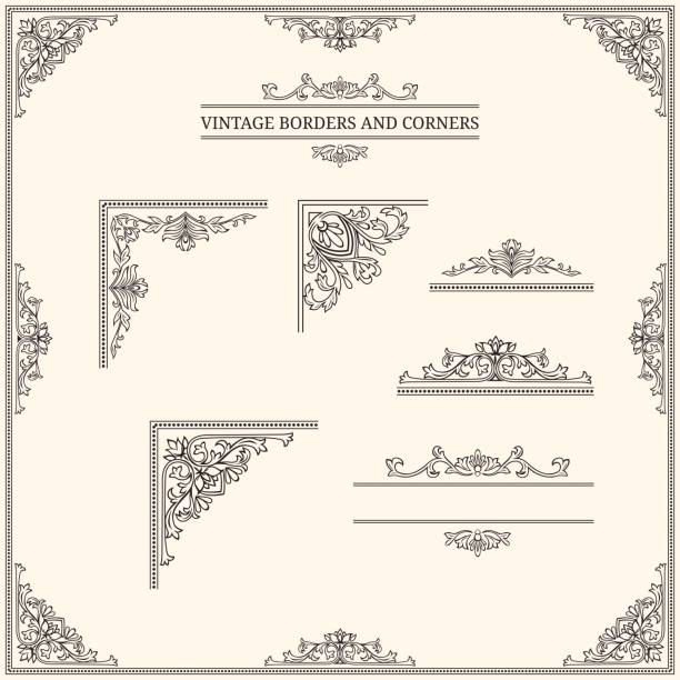 Vintage Borders And Corners Stock Illustration - Download Image