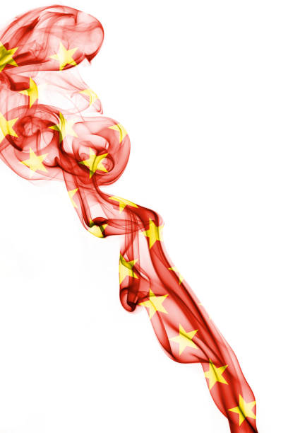 istock China national smoke flag 866591818
