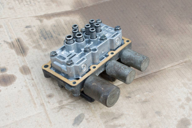 istock Interior view of old Transmission Linear Shift Solenoid. 866595702
