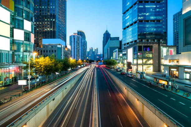 istock shanghai downtown cityscape at night 866599794