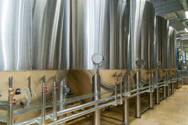 istock equipment for beer production 866600462
