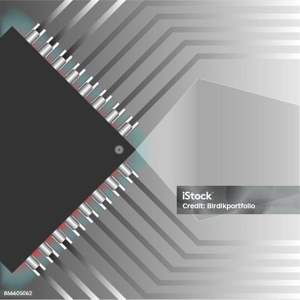 Simple Microchip Pattern Microchip Pattern Background Stock Illustration - Download Image Now ...
