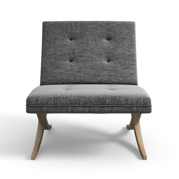 istock Armchair isolated on white background 3D rendering 866605144