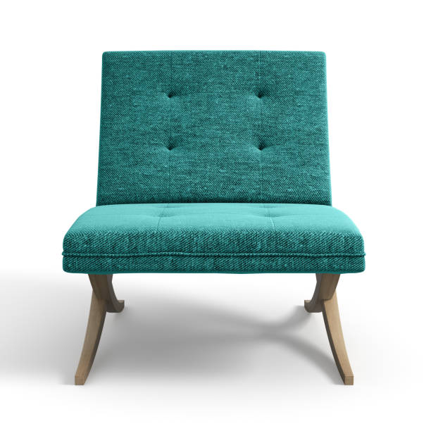 istock Armchair isolated on white background 3D rendering 866605154
