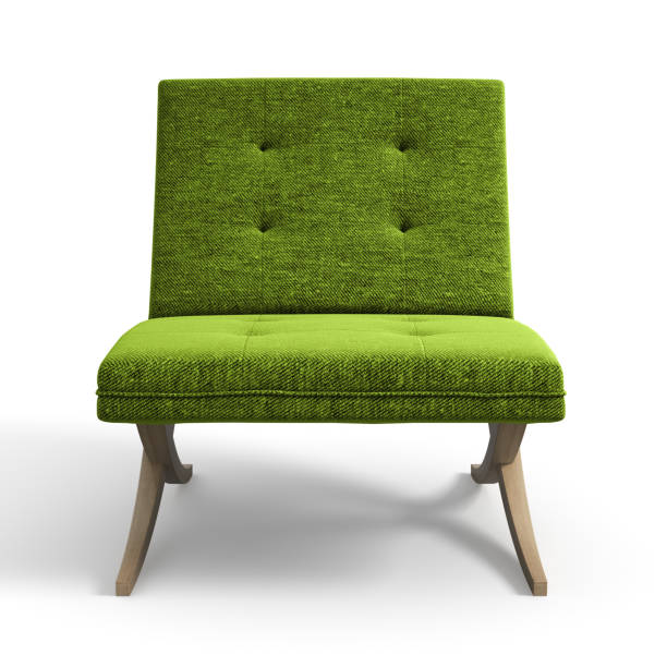 istock Armchair isolated on white background 3D rendering 866605202
