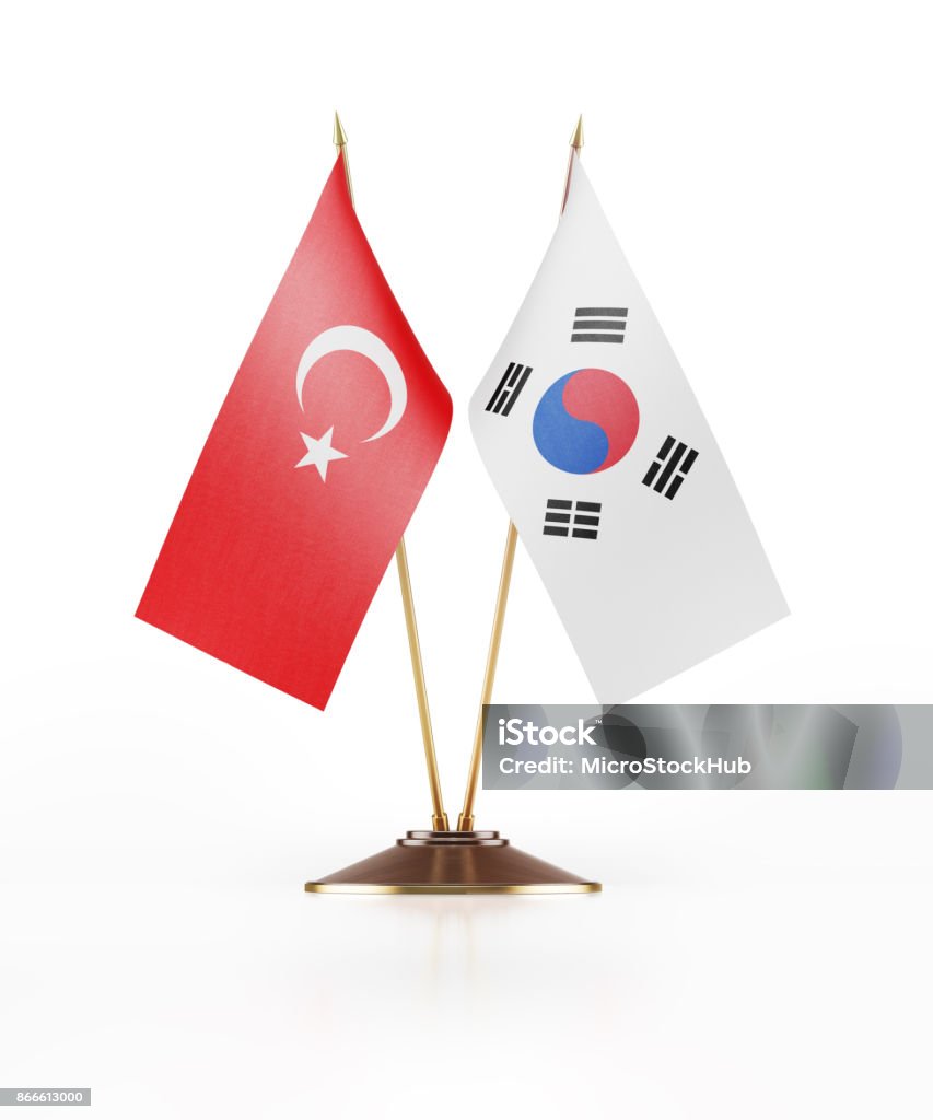 Quốc Kỳ Thu Nhỏ Của Thổ Nhĩ Kỳ Và Hàn Quốc Hình ảnh Sẵn có - Tải ...