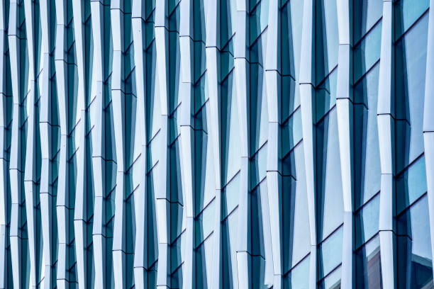 architectural abstract, a modern office building - architecture feature imagens e fotografias de stock