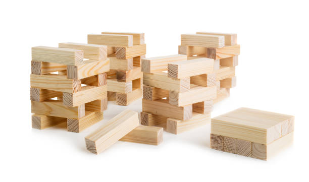 Wooden blocks stock photo